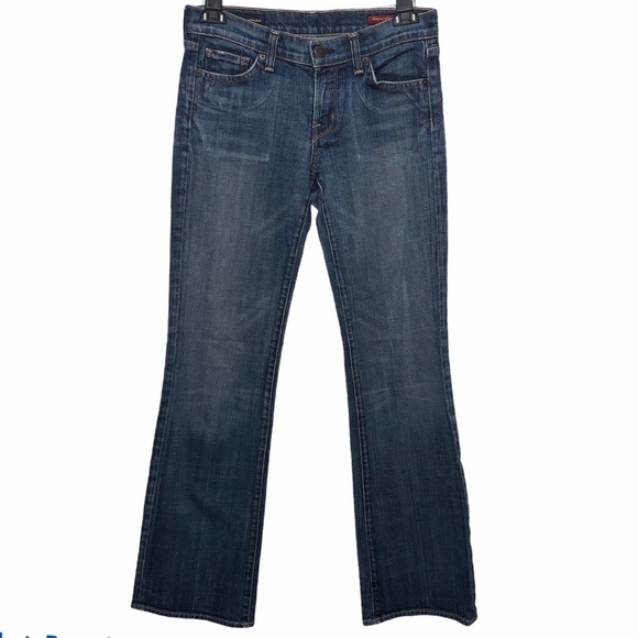 CITIZENS OF HUMANITY Kelly #001 Lightly Distressed Bootcut Stretch Jeans SZ 27 - Picture 2 of 13